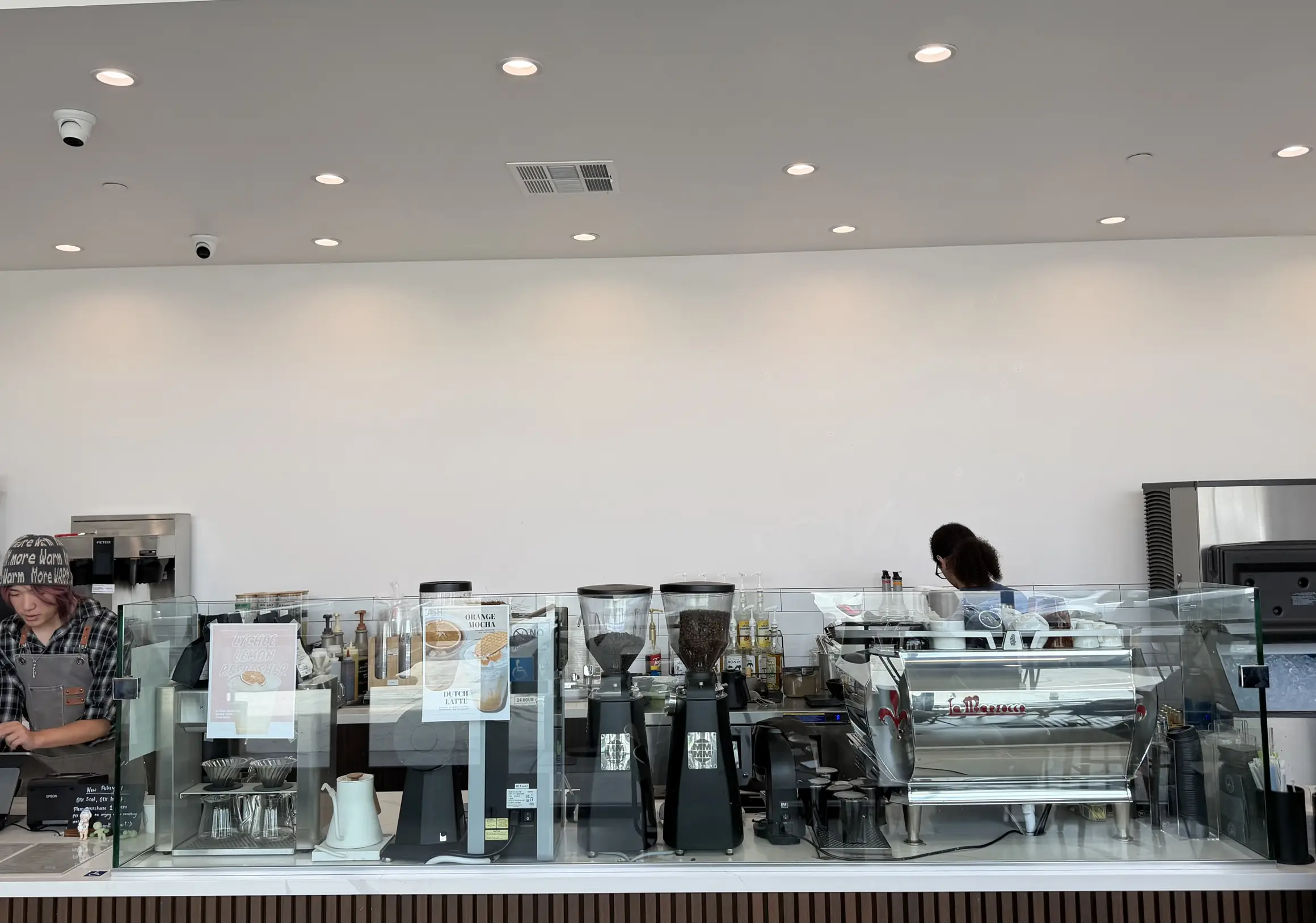 Van Dyke Coffee LA counter and espresso bar
